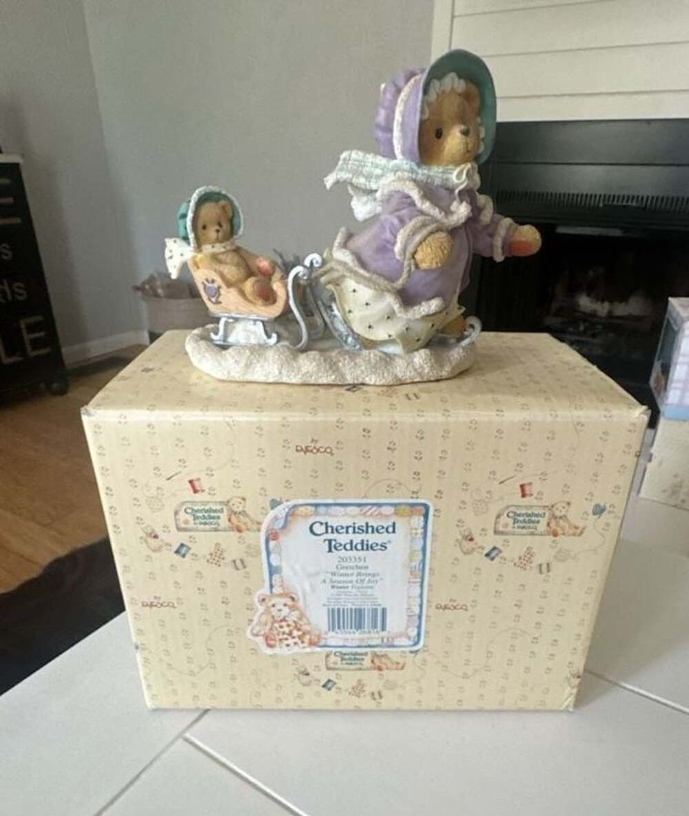 Cherished Teddies Gretchen Winter Brings A Season Of Joy Figurine